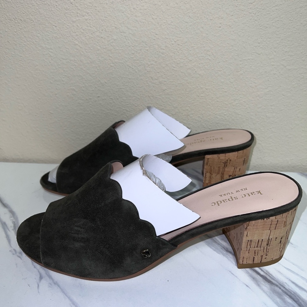 Kate spade olive green wedges